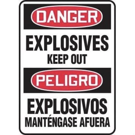 Accuform BILINGUAL OSHA DANGER Safety Sign SBMCHL042XL SBMCHL042XL